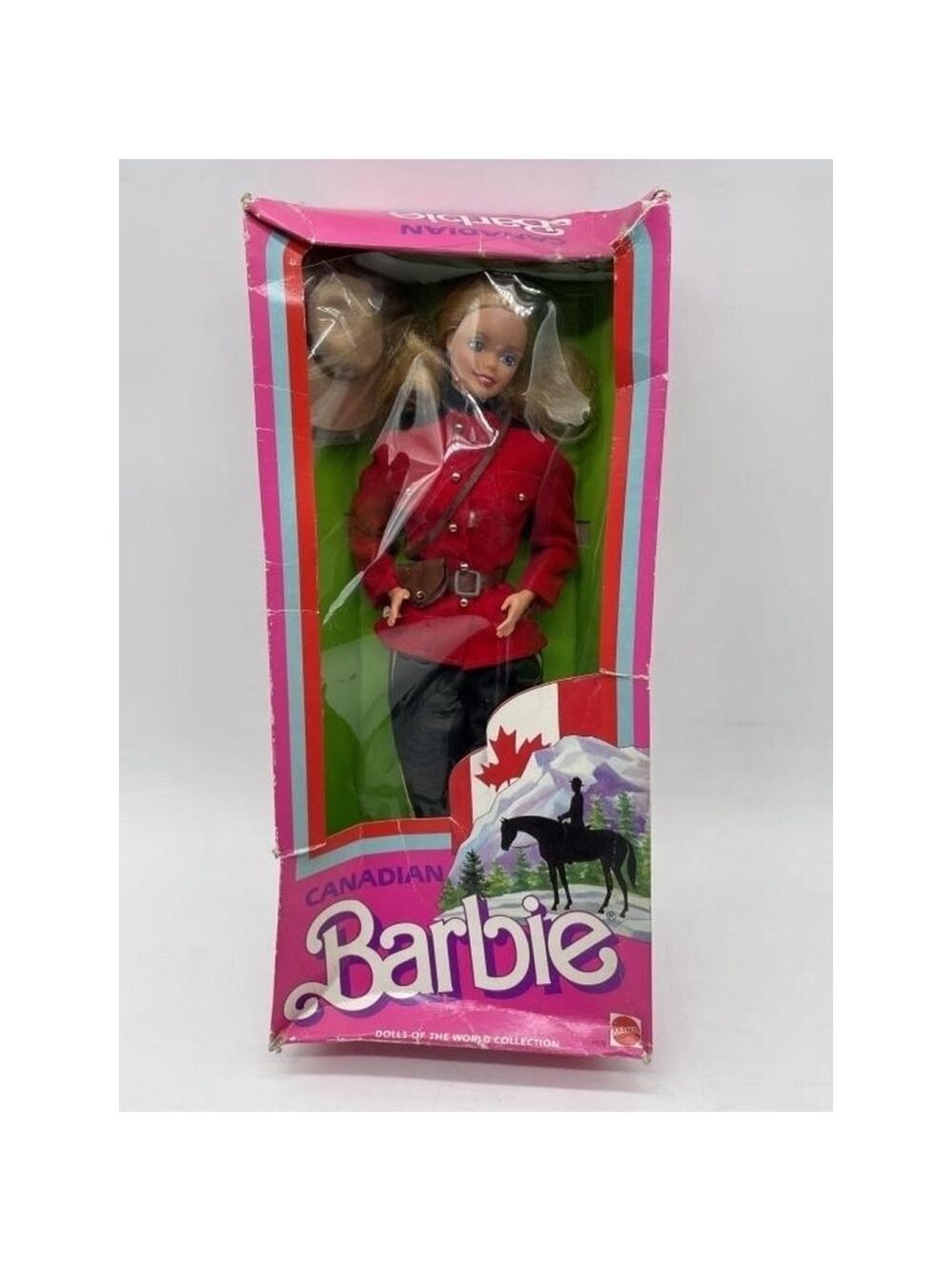 Barbie Vintage 1987 Canadian Barbie Dolls Collection NRFB Box Imperfections